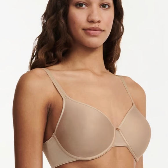 Chantelle C Essential Full Coverage T-Shirt Bra 38D /nude sand 38160 - Picture 3 of 4